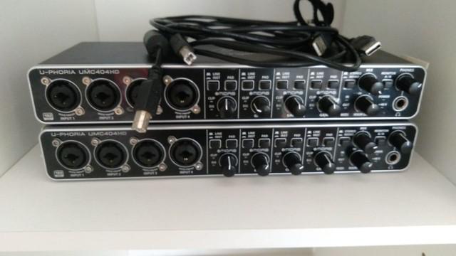 Interface de gravação behringer umc404hd