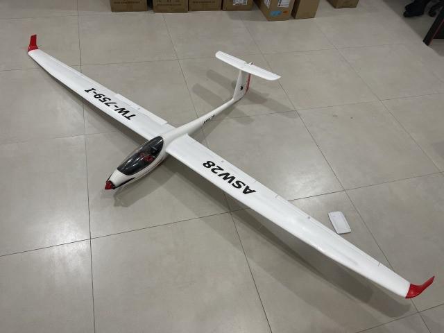 Aeromodelo planador asw28 avião motor brushless asa 2,6m