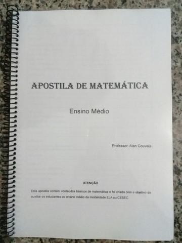 Apostila de Matemática Ensino Médio (Eja ou Cesec)