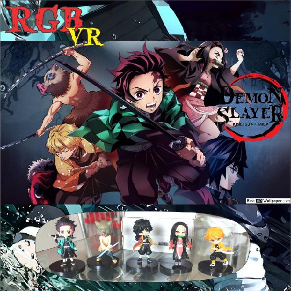 Coleção de miniaturas kimetsu no yaiba - demon slayer