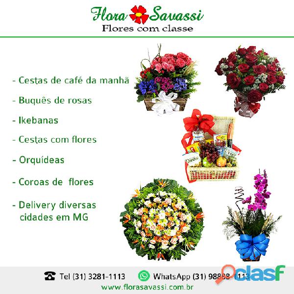 Floricultura on line nova lima mg, entrega buquês, rosas, cestas café da manhã, coroa de flores