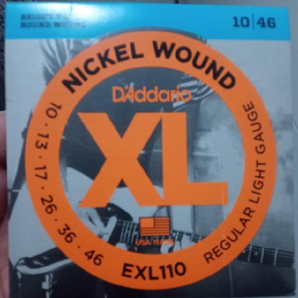 Encordoamento Para Guitarra 0,10/046 Exl 110 Daddario