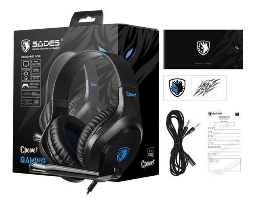 Headset Gamer Sades Cpower Ps4 Xbox One Pc Celular Fone