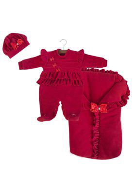 Kit maternidade asas de anjo soft vermelho