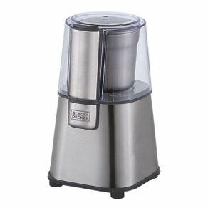 Moedor de graos inox mg200 gourmand gris black decker 220w