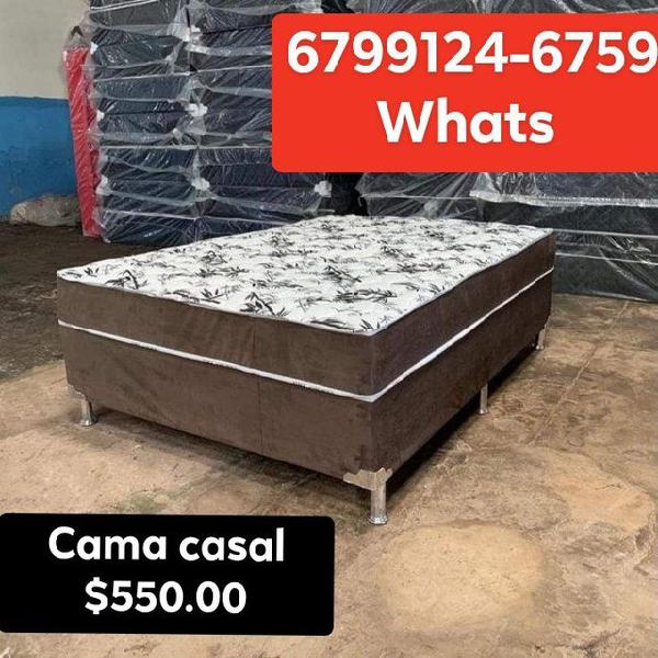 Cama casal nova super promoção hoje entrego