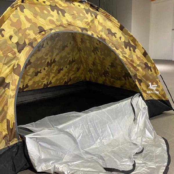 Barraca acampamento para 1 pessoa ao ar livre - camuflada