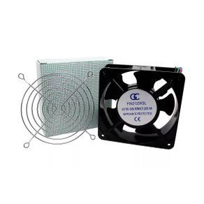 Kit ventilador cooler com grade metálica 120x120x38mm