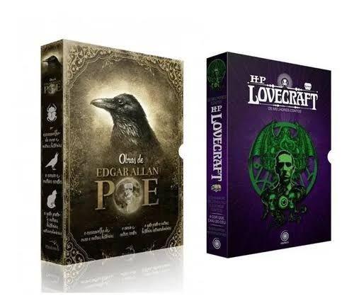 Box De Livros Edgar Allan Poe e HP Lovecraft - 9 Volumes