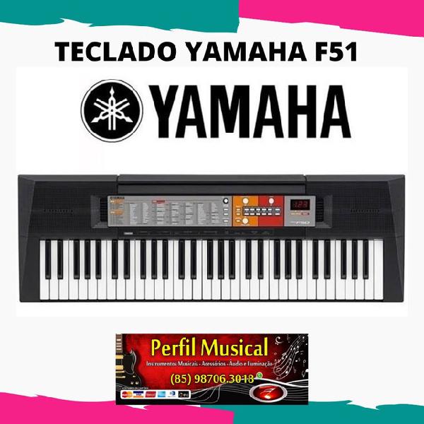 Teclado yamaha f51 iniciante em promoção frete grátis em