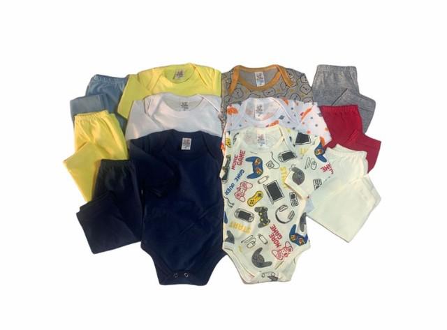 Roupa De Bebê Body Menina Ou Menino Kit 12 Peças Atacado