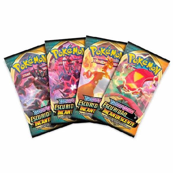 Cartas Pokémon Booster Escuridão Incandescente 4 unidades