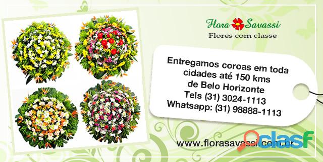 Floricultura coroas de flores coroas fúnebres entrega Minas Gerais WhatsApp (31) 98888 1113