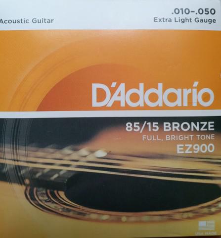 Encordoamento violão aço D'addario 0.10 -.050 85/15 Bronze