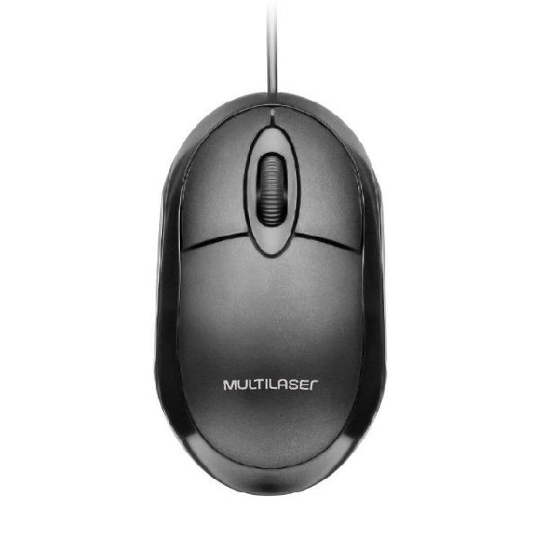 Mouse óptico multilaser classic básico - mo300 - novo