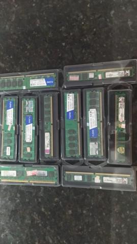 Lote de 10 memórias ddr2 2gb 800 mhz*