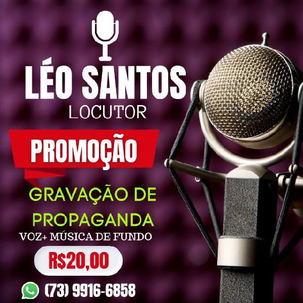 Locutor Online Profissional, Gravação Para Propaganda