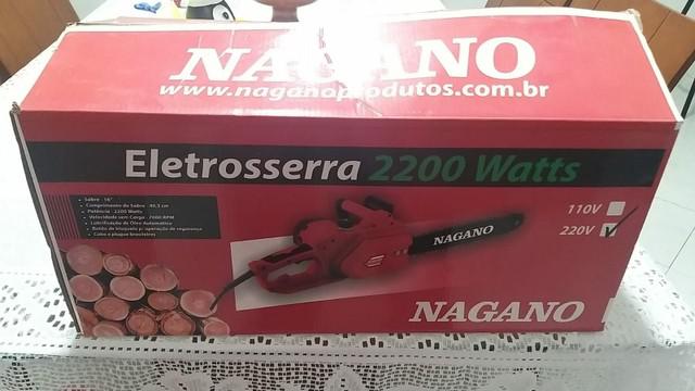 Eletrosserra nagano 2200 watts motoserra