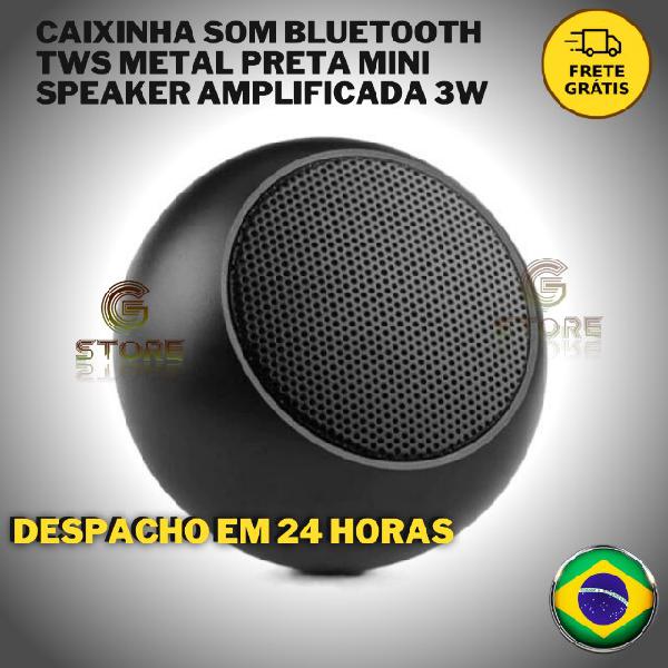 Caixinha som bluetooth tws metal mini speaker m3 lançamento