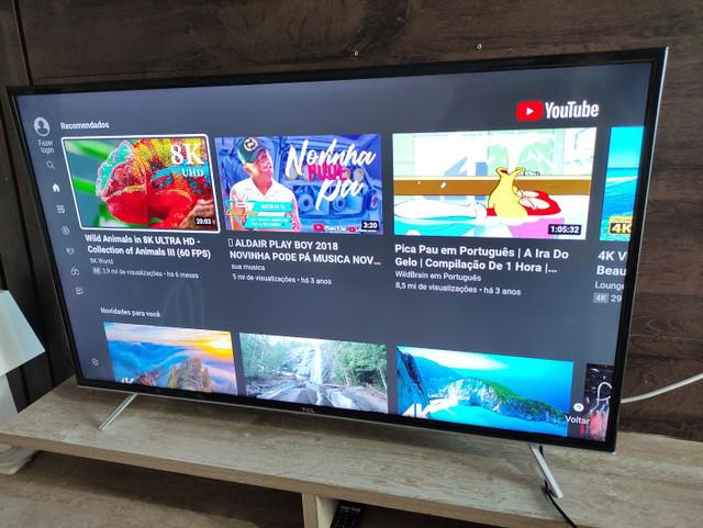 Vendo tv smart tcl 4k 43 pega bluetooth netflix youtube