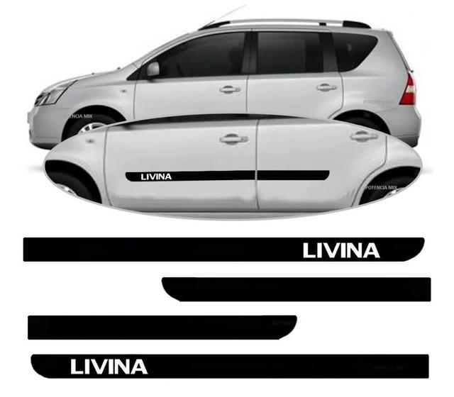 Jogo de Frisos Laterais Nissan Livina