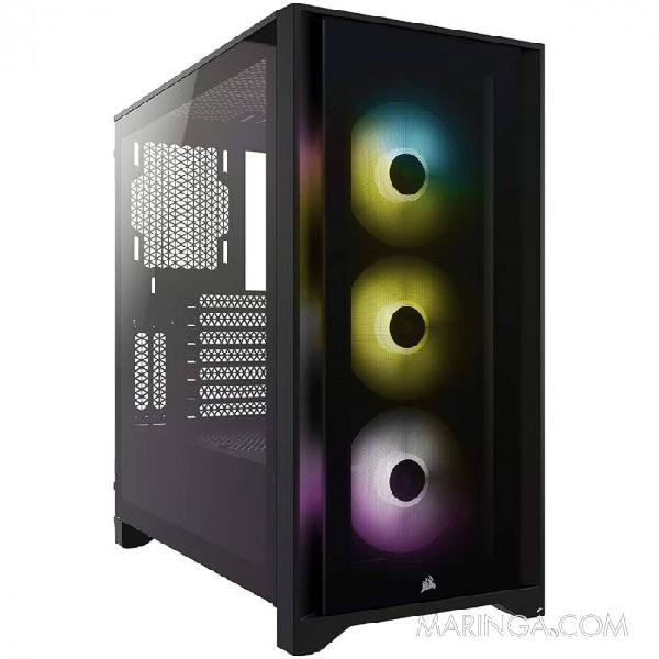 Gabinete atx mid tower - 4000 series - 4000x rgb black -