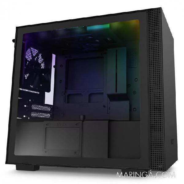 GABINETE MINI-ITX - H210I MATTE BLACK - COM CONTROLADORA DE