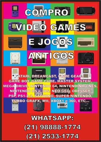 Video games antigos e novos, negocio.