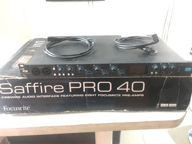 Interface de audio focusrite saffire pro 40