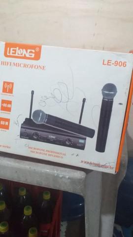 Vendo microfone sem fio lelong 906