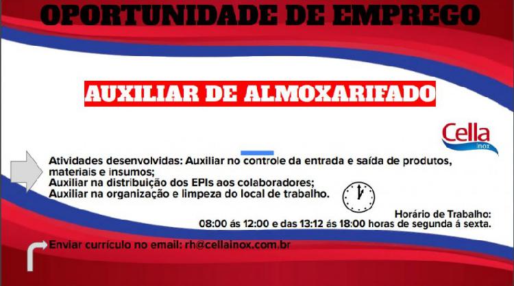 Auxiliar de almoxarifado