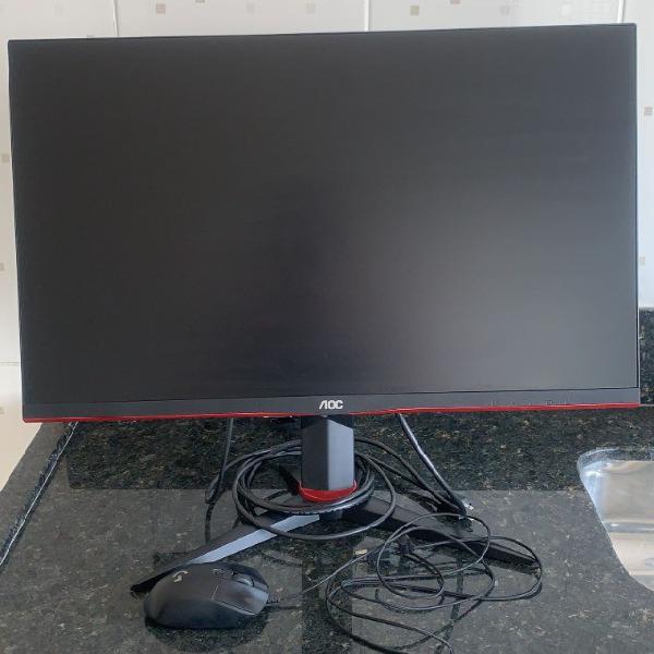 Monitor gamer aoc hero 27p 144 hz full hd 1ms - semi novo +