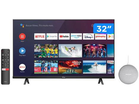 Smart TV 32” HD LED TCL S615 VA 60Hz + Nest Mini - 2ª