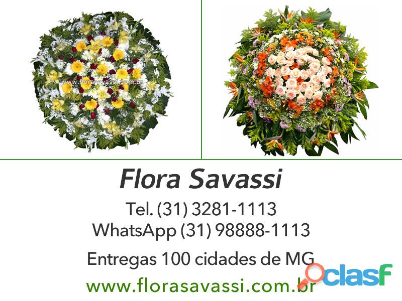 Floricultura entrega coroas de flores Santa Luzia MG WhatsApp (31) 98888 1113 e Tel (31) 3281 1113