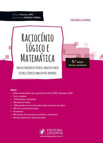 Livro matemática e raciocínio lógico para concursos