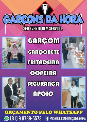 Serviço de garçom na promoção