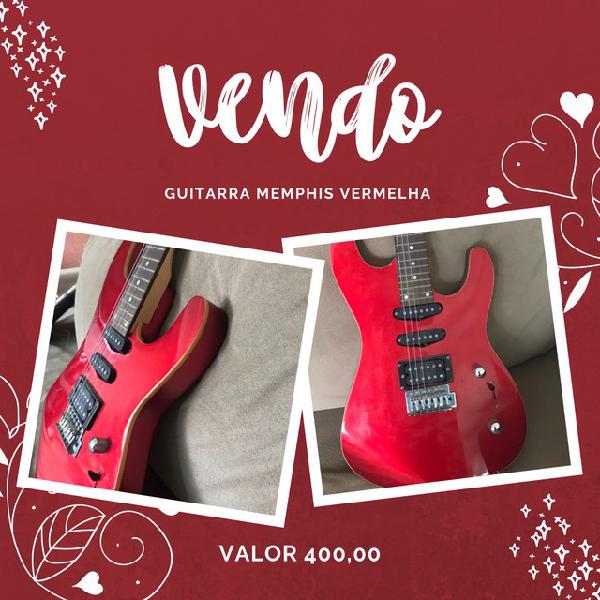 Guitarra Memphis vermelha