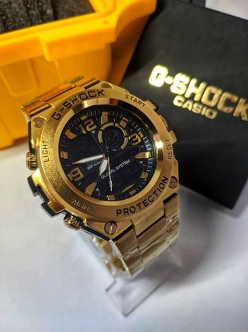 Relógio masculino militar G-Shock Metal Tokyo Gold -