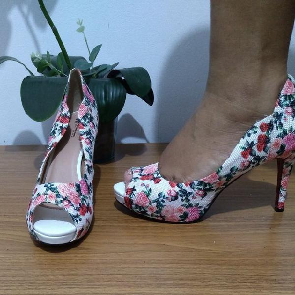 Peep Toe estampa floral n° 43