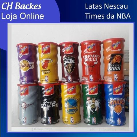 Latas Nescau Coleção Times NBA