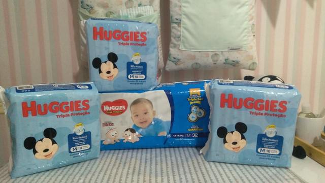 Fralda huggies tripla proteção