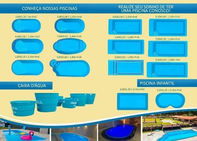 piscinas de Fibra de diversos tamanhos*