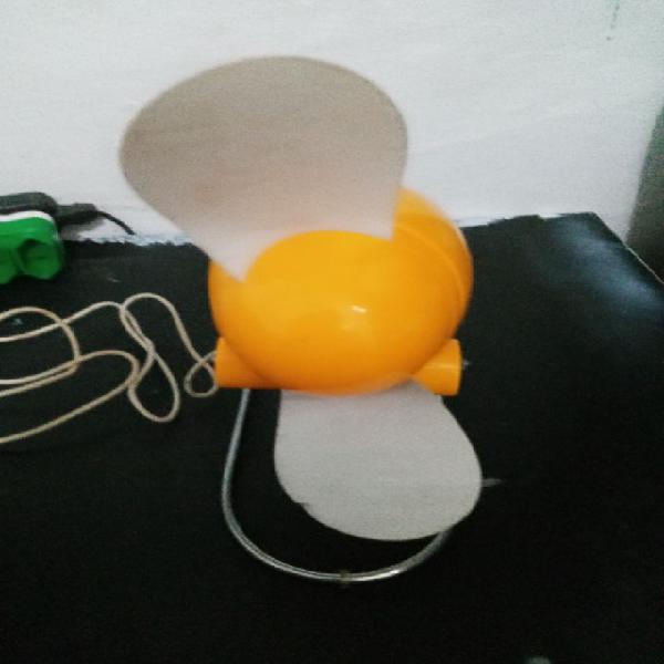 Ventilador de mesa pequeno com cabo usb