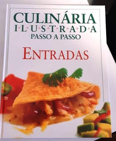 Livro de culinária ilustrada passo a passo 15 volumes.