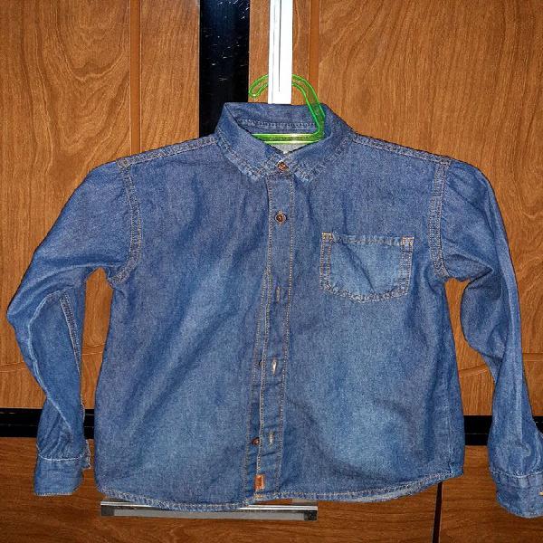 Camisa jeans infantil