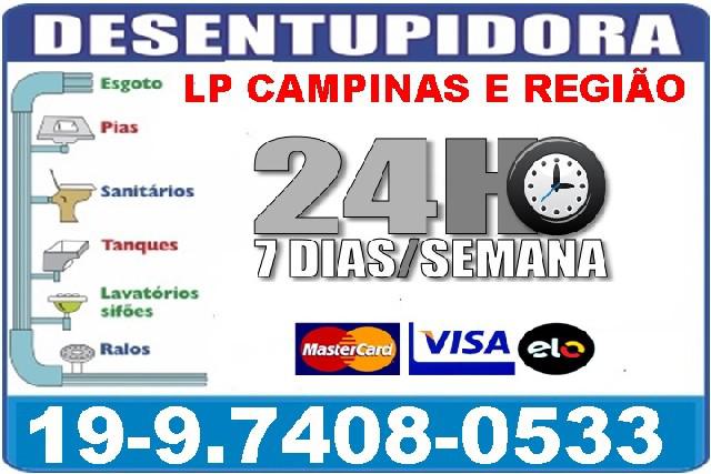 Desentupidora 24 horas de esgoto em campinas