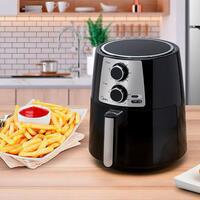 Fritadeira elétrica - airfryer sem óleo 3,5 litros preta