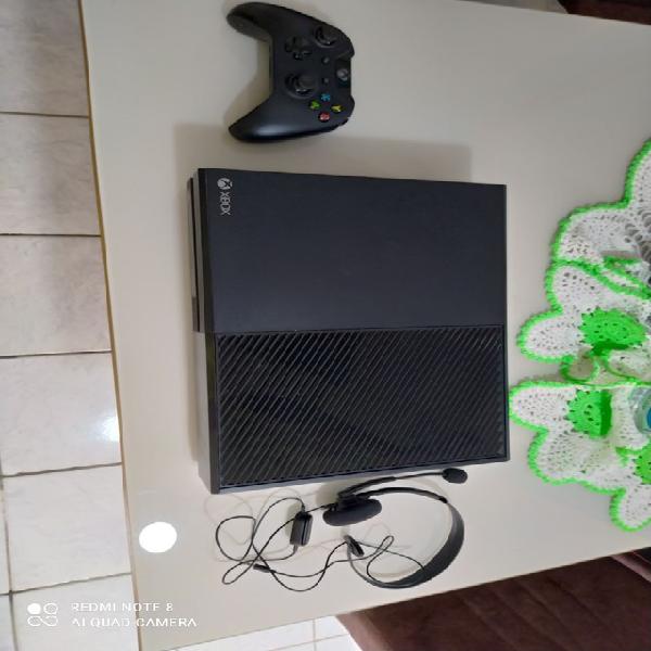 Xbox one 1tb + controle + headset original xbox