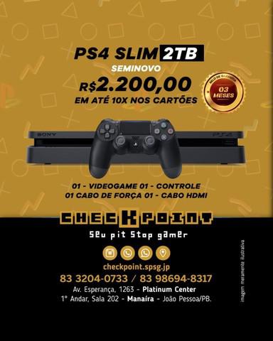 ps4 slim 2tb semi novo