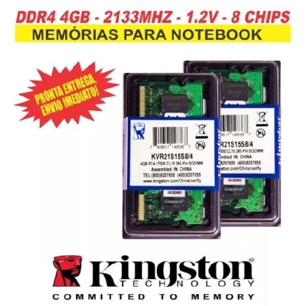 Memória kingston ddr4 4gb notebook